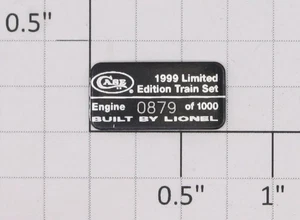 Lionel 28017-20 Case Cutlery 4-6-2 Pacific Steam Locomotive Plaque (1) - Picture 1 of 1