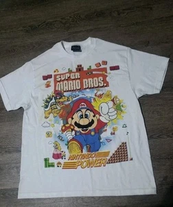 Vintage Super Mario Bros Shirt Double-Sided Nintendo Power Gameboy  - Picture 1 of 4