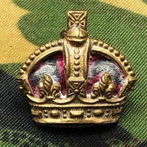 Original WW1/WW2 Armée Britannique Rang Couronne - Picture 1 of 6