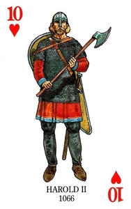 Harold II, monarquía de cartas de la realeza británica - Imagen 1 de 2