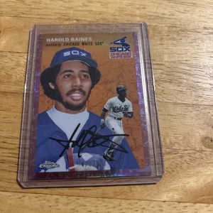 2023 Topps Chrome Platinum Anniversary - Harold Baines #266 Platinum Toile Cream - Foto 1 di 2
