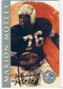 Marion Motley 1998 HOF Hall Fame Signature Serie Platinum /2500 Autograph Auto - Picture 1 of 2