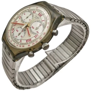 Swatch Pleasure Dome 37mm AG 1993 Quartz LEBROCANTHEURE MONTRE VINTAGE WATCH - Photo 1 sur 5