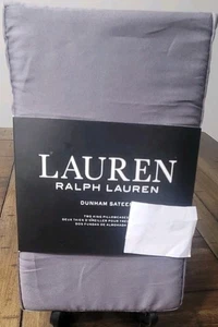 New Lauren Ralph Lauren Set of 2 King Pillowcases Charcoal Gray  Dunham Sateen - Picture 1 of 6
