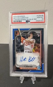 Heston Kjerstad 2024 Bowman Rookie Auto - Blue Refractor /150 PSA 10 - Bild 1 von 2