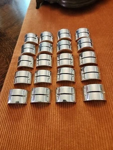 VTG 20 Art Deco MCM Aluminum Place Card Holders - Picture 1 of 9