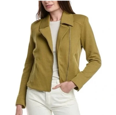 Chaqueta Cabi 6470 Road Trip Nueva Talla Mediana Moto Verde Musgo Cremallera Completa Foto 1 de 4