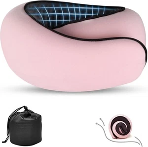 Travel Pillow, Neck Pillow for Traveling, 360° Onesize, Pink - Picture 1 of 7