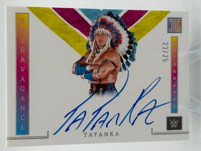 Tatanka Extravagance Autographs /25 2023 WWE Impeccable - Image 1 of 2