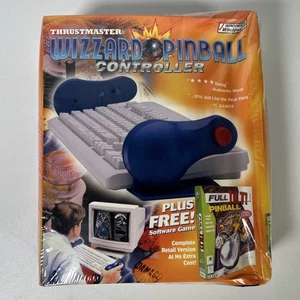 Unique Thrustmaster Wizzard Pinball Controllers Rare/Vintage Sealed/New PC Game - Picture 1 of 8