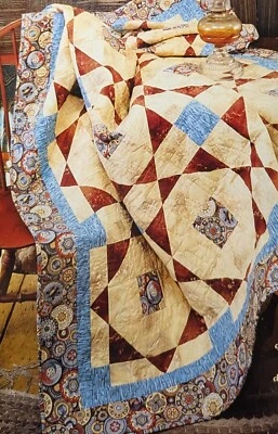 Native circles full size 75x91 intermediate Quilt pattern  DOWNLOAD + 1 Free - Image 1 of 2