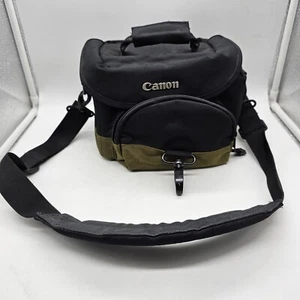 Canon Camera Bag Digital DSLR Padded Adjustable Strap Compartments Pockets Black - Picture 1 of 9