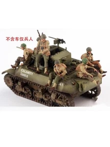 Resin 1/72 Diorama Miniature Toys WWII U.S. Tank Corps Solider Painted Mini Doll - Picture 1 of 6