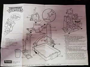 1989 Mirage Teenage Mutant Ninja Turtles 'Flushomatic' Blueprint Sheet - Picture 1 of 4