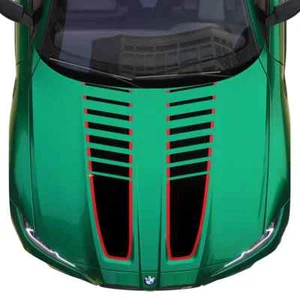 Hood and Trunk CS CSL Strobe style Stripe for BMW M4 M3 G80 G82 G83 Vinyl decals - Picture 1 of 4
