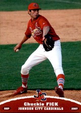 2007 Johnson City Cardinals Grandstand #11 Chuckie Fick Newbury Park California 