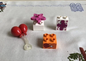 Lego Duplo Present Gift Printed Balloons Flowers Party Accessories Brick Toy Lot - Picture 1 of 7