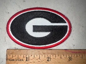 NEW CUSTOM MADE Embroidered University of Georgia G Iron On and/or Sew On Patch - Picture 1 of 1