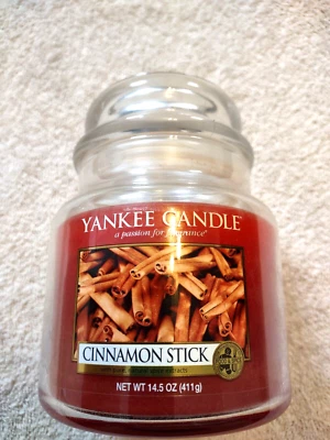 Yankee Candle CINNAMON STICK 14.5 oz Jar Candle  Preowned Fall Scent - Image 1 of 4