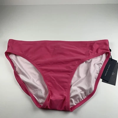 Tommy Hilfiger Monotype Brazilian Bikini Bottoms Women's XL Pink Classic Hipster - Image 1 of 4