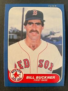 Bill BUCKNER 1986 Fleer Baseball #343 Boston Red Sox