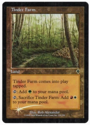 Tinder Farm 2000 Invasion FOIL Colorless Common Land MTG NM AZ1 - Image 1 of 2