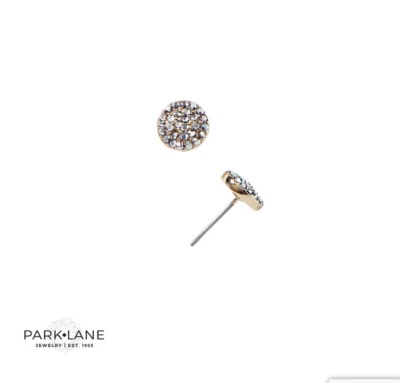 Park Lane "KIERA" 穿孔耳环淡灰色奥地利水晶 漂亮 Reg. 46 美元 — 第 1/2 张图片