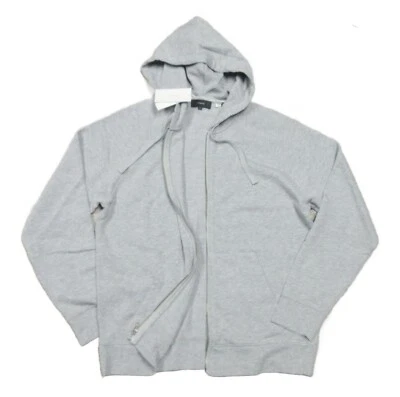 Vince Men's Heather Gray French Cotton Terry Full Zip Hoodie $225 - Image 1 of 4