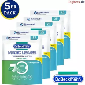 Dr. Beckmann MAGIC LEAVES Waschmittel-Blätter UNIVERSAL 5er Pack Waschblätter - Bild 1 von 4
