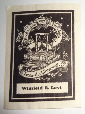 Winfield R. Levi Ex Libris Bookplate Foto 1 de 2