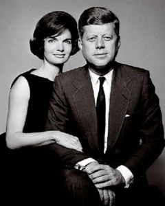 John F Kennedy Sra. Kennedy Presidente y Primera Dama, Foto Retrato 8x10 100 - Imagen 1 de 2