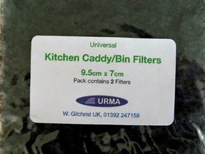 Kompost Caddy Filter 95x70mm 8er Pack Qualität Aktivkohle neutralisieren Gerüche - Bild 1 von 5