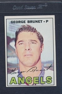 1967 Topps #122 George Brunet Angels EX *1008
