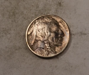 1920 Buffalo Nickel * Almost Uncirculated AU * XB408 - Picture 1 of 2