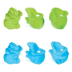 Vintage Party Favors 6 Pack Monster Erasers & Pencil Sharpeners In One (NOS) - Picture 1 of 7