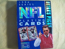 1994 SERIES NFL BICYCLE PLAYING CARDS DITKA'S PICKS w/ full-color player photos