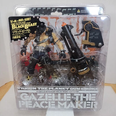 Trigun-Gacela la Hacedora de Paz-Planeta Pistola Humo-Bestia Negra Variante Figura-NUEVA Foto 1 de 4