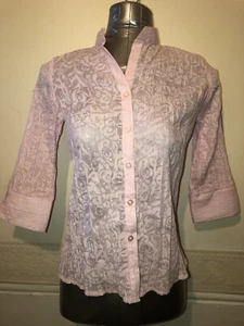 Pink Shirt 3/4 Sleeve Size 10 - Picture 1 of 12