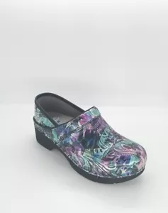 8771 Dansko Damen Lt Pro verzierte Aquarell Clogs Größe 39 EU 8,5-9US - Bild 1 von 9