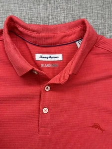 Tommy Bahama Polo Men's XL Dark Red Island Zone Polo Modal Blend Golf Polo Soft - Picture 1 of 19