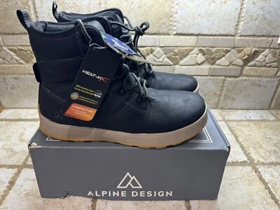 Alpine Design x Kamik Men's Ezra Black Winter Boots Durable full grain leather - Image 1 of 4