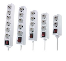 Regleta Enchufe Alargador Base Europeo con Interruptor Schuko Cable 1,5 metros