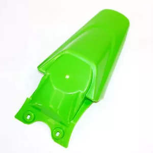 Green Plastic Rear Tail Mud Guard Fender KLX110 Style PIT PRO Trail Dirt Bike - Picture 1 of 2