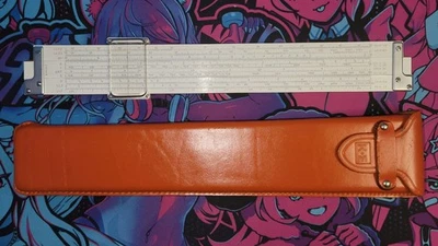 Regla deslizante Keuffel & Esser K+E 68-1210 registro dúplex decitrig 1947 con estuche en muy buena condición Foto 1 de 4