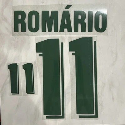 Romario Brasil Brasil 1992-94 conjunto de nombres de casa nombre número bandada dorsal fieltro terciopelo Foto 1 de 2