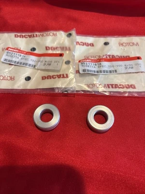 Ducati Monster 620 750 800 900 Muffler Spacers New OEM 85211181A - Image 1 of 2
