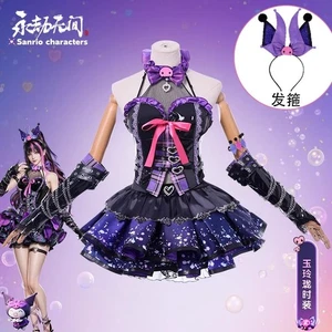 Naraka: Bladepoint Tessa Kuromi costume cosplay ragazza vestito costume Halloween parrucca - Foto 1 di 23