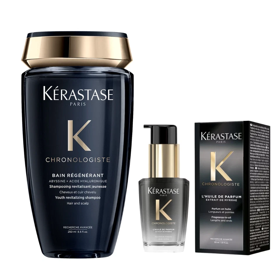 KERASTASE Kérastase Chronologiste Set: Bain Régénérant 250 ml + Huile de Parfum 30 ml