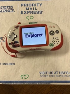 Disney Cars Lightning McQueen Leapfrog Leapster Explorer System + 3 games - Picture 1 of 12