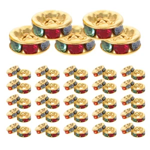 300 piezas cuentas espaciadoras Rondelle para bolígrafos dijes pulseras - Imagen 1 de 20